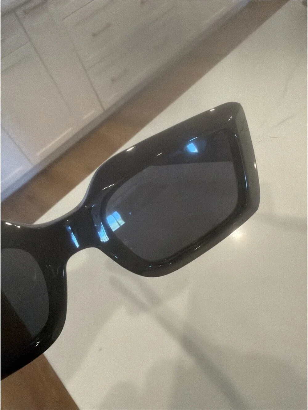 Aire Parallax Black Modern Sunglasses $70